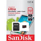 Sandisk microSDXC Ultra UHS-I 90MB/s 200GB class10 SDSDQUAN-200G サンディスク 海外パッケージ品
