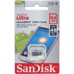 メール便可 Sandisk microSDXC Ultra UHS-I 48MB/s 64GB class10 SDSQUNB-064G サンディスク 海外パッケージ品