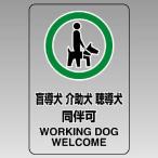 ユニット　ＪＩＳ規格ステッカー　８０７－５５　盲導犬介助犬聴導犬同伴可