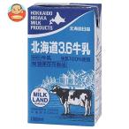 北海道日高乳業 北海道日高 北海道3.6牛乳 1000ml紙パック×12（6×2）本入
