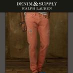 デニムアンドサプライラルフローレン DENIM&SUPPLY RALPH LAUREN 正規品 メンズ ジーンズ Slim-Fit Colored Jean ORANGE