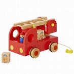 森の消防隊　消防車 木のおもちゃ 1歳 2歳 誕生日 プレゼント