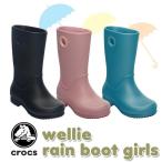 クロックス(CROCS)ウェリー レイン ブーツ ガールズ(Wellie Rain Boot Girls)