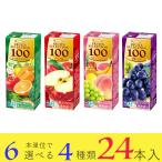 5種類から選べる★エルビー　果汁100％ジュース　人気紙パック商品フルーツセレクション24本セット(4種類×6本)