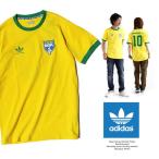 (アディダス) adidas 半袖 フットボール Tシャツ ブラジルモチーフ ユニフォーム ゲームシャツ