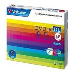 三菱化学メディア DHR85HP5V1 DVD-R DL 8.5GB PCデータ用 8倍速対応 5枚スリムケース入り ワイド印刷可能