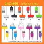 【メール便対応】【iOS7動作確認済】iPhone4 ケーブル カラフル Lightning - USBケーブル 全長1m　Dockコネクタ