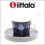 iittala イッタラ Taika カップ&amp;ソーサー ブルー 0.2L 15cm