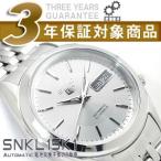 【逆輸入SEIKO5】セイコー5 メンズ自動巻き腕時計 シルバーダイアル シルバーコンビステンレスベルト SNKL15K1