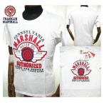 tシャツ　メンズ FRANKLIN & MARSHALL/半袖/f-0009/アメカジ/夏/ホワイト フランクリンマーシャル イタリア製 men's 返品OK/送料無料