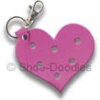 Shoe-Doodles Purple Heart Keychain　シュードゥードゥルズ ハート キーチェーン (パープル)