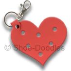 Shoe-Doodles Red Heart Keychain　シュードゥードゥルズ ハート キーチェーン (レッド)