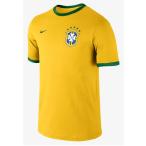 ナイキ サッカーブラジル代表 半袖Tシャツ ブラジル CBF コア リンガー メンズ 612168 (703) バーシティメイズ/パイングリーン