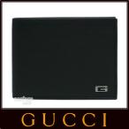 GUCCI グッチ ブランド メンズ 二つ折り 財布 カーフ型押し ブラック GUCCI-150403-CAO0R-1001