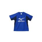 （セール）MIZUNO ミズノ スポーツウェア Tシャツ ジュニア ブルー／ネイビー 32JA-541725