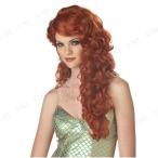 Mermaid (Auburn) Adult Wig マーメイド（オーバーン）大人のウィッグ♪ハロウィン♪サイズ：One-Size
