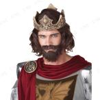 Medieval King (Brown) Adult Wig 中世の王（ブラウン）大人のかつら♪ハロウィン♪サイズ：One-Size