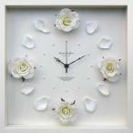 DISPLAY Clock Flower Rose / Cream W320xH320xD55mm 1.1kg