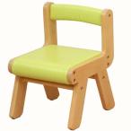 キッズチェア/木製子供椅子/いす/naKIDSキッズPVCチェアー（グリーン）