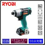RYOBI 充電式インパクトドライバ 10.8V トルク105N・m Li-ion電池1300mAh 1個付 BID-1100
