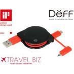 TRAVEL BIZ デジタルカメラ対応mini USB平形８ピン & micro USB 充電&データ転送巻き取り式USBケーブル