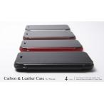 iPhone 6用 Carbon Fiber ＆ Genuine Leather Case ブラック DCS-IP6LCABK