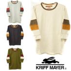 クリフメイヤー KRIFF MAYER ハニカムメッシュ袖切替7分Tシャツ メンズ レディース インナーに最適