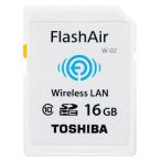 フラッシュエアー SDカード 東芝 FlashAir 16GB メモリーカード SD-WC016G Class10