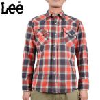Lee リー L/S フランネル タイトウエスタンシャツ 438 ORANGE2　/　19739-438　チェックシャツ