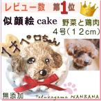 犬用 似顔絵ケーキ 一頭描き お野菜とささみ生地 ４号１２センチ,送料無料