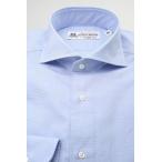 (フェアファクス) FAIRFAX ( 送料・代引き手数料無料 ) 英国 トーマス・メイソン生地使用 ブルー系 グレンチェック ホリゾンワイド (細身) ドレスシャツ