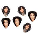 Cher Loose Double Sided ギターピック Plectrums, Collection of 6 ギター アコギ ベース エレキギター