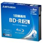 三菱化学メディア VBR260YP5D1（BD-R DL/50GB/録画用/1-4倍速/5枚/プリンタブル）