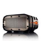 ポータブル防水Bluetoothスピーカー BRV-1 Lava （ブラック・オレンジ・グレイ）
